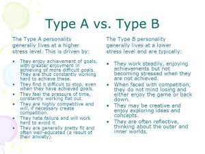 Type A Vs Type B