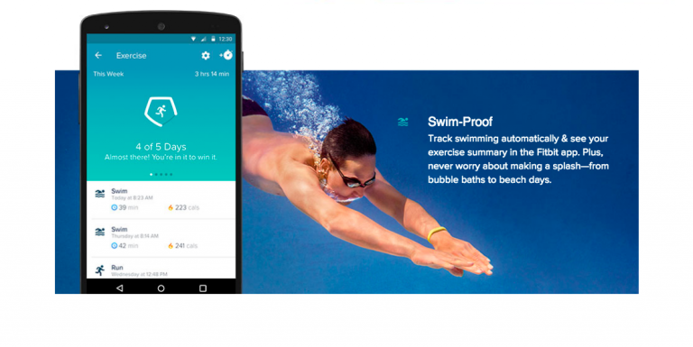 swimming with fitbit inspire 2